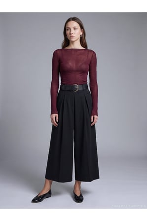 72796 Kemerli Culotte Pantolon
