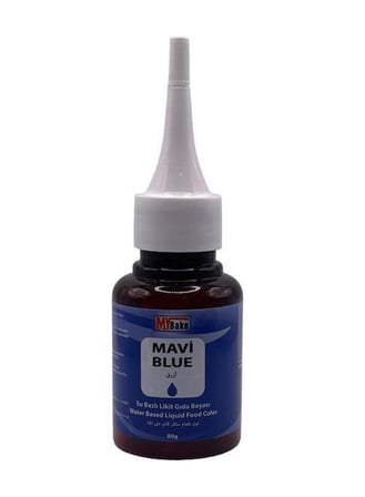 SU BAZLI LİKİT GIDA BOYASI MAVİ 60 GR