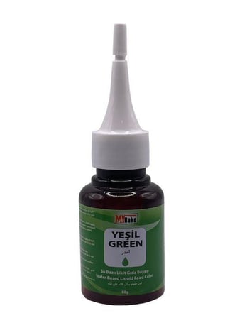 SU BAZLI LİKİT GIDA BOYASI YEŞİL 60 GR
