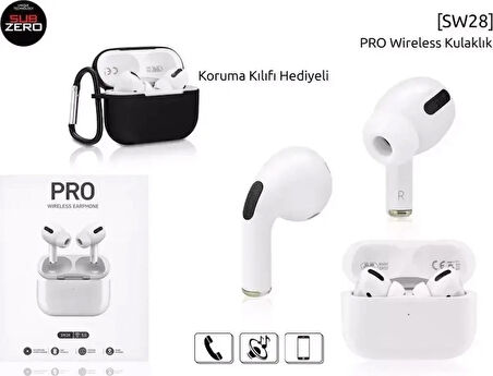 Subzero SW28  AirPods Pro Kablosuz Kulaklık Gürültü Engelleme  Kılıf Hediyeli