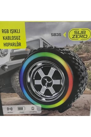 IŞIKLI  LASTİK SES BOMBASI GALERİCİLER OTO TAMİRCİLER İÇİN GÖRSEL RGB IŞIKLI HOPARLÖR