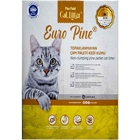 Euro Pine Kedi Kumu Çam Pelleti 10 Lt