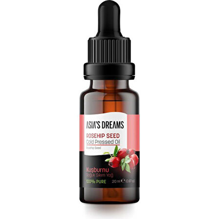 Asia's Dreams Kuşburunu Soğuk Sıkım Yağ 20 Ml