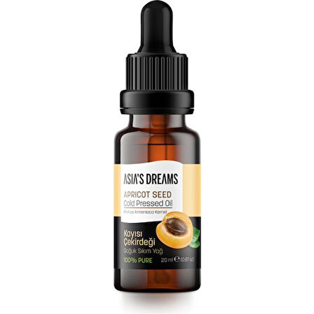 Asia's Dreams Kayısı Çekirdeği Soğuk Sıkım Yağ 20 Ml