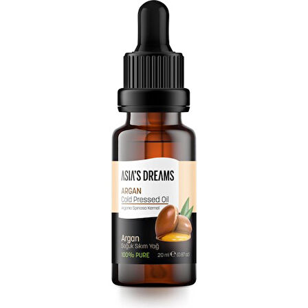 Asia's Dreams Argan Soğuk Sıkım Yağ 20 Ml
