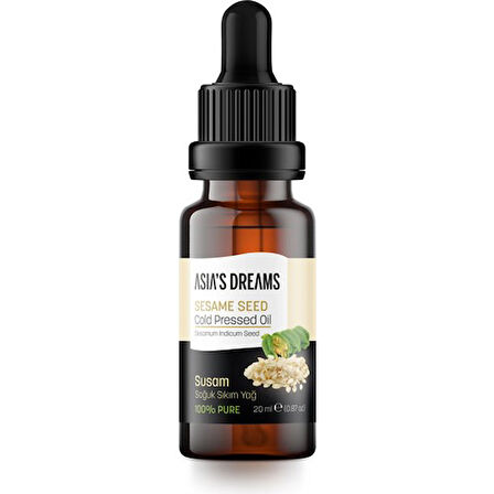 Asia's Dreams Susam Soğuk Sıkım Yağ 20 Ml