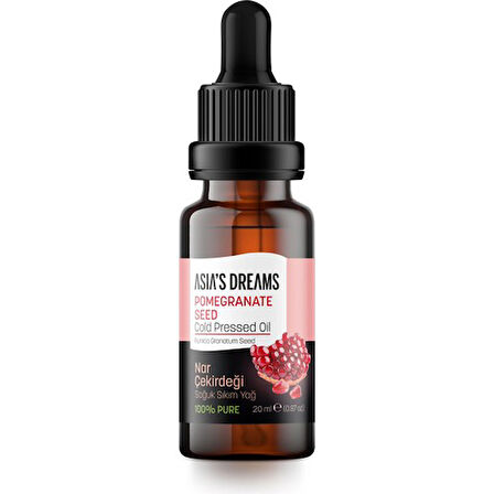 Asia's Dreams Nar Çekirdeği Soğuk Sıkım Yağ 20 Ml