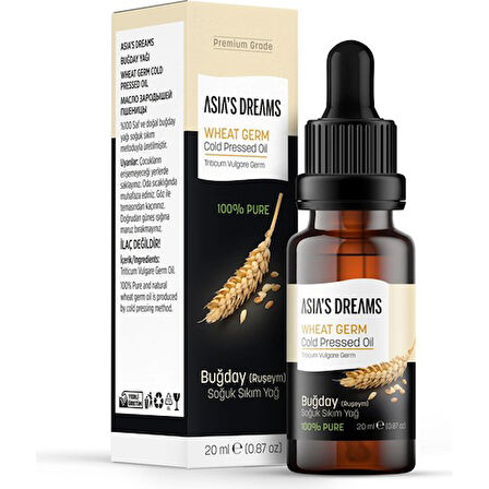 Asia's Dreams Buğday (ruşeym) Soğuk Sıkım Yağ 20 Ml