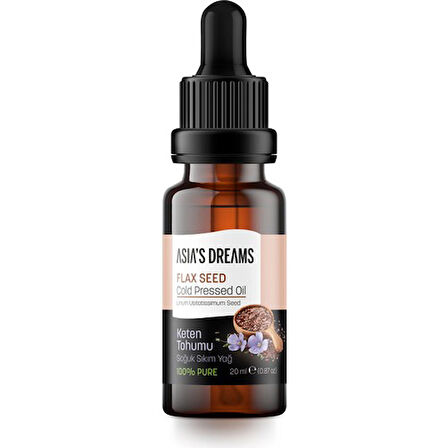 Asia's Dreams Keten Tohum Soğuk Sıkım Yağ 20 Ml