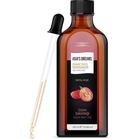 Asia's Dreams Üzüm Çekirdeği Soğuk Sıkım Yağ 100 Ml