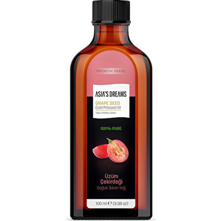 Asia's Dreams Üzüm Çekirdeği Soğuk Sıkım Yağ 100 Ml