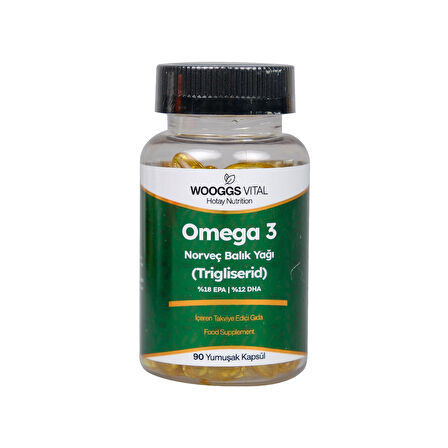 Wooggs Vıtal Omega 3 Norveç Balık Yağı (trigliserid) İteg 90 Soft Jel