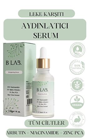 Arbutin Aydınlatıcı Serum (2% ALPHA ARBUTİN 10% NİACİNAMİDE 1% ZİNC ALOE VERA)