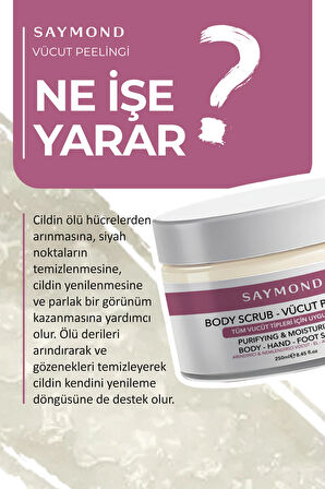 Body Scrub Besleyici Arındırıcı Nemlendirici Vücut Peelingi 250 Ml