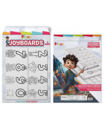 BToys Joyboards Türkçe Alfabe İngilizce Alfabe ve Rakamlar 326286