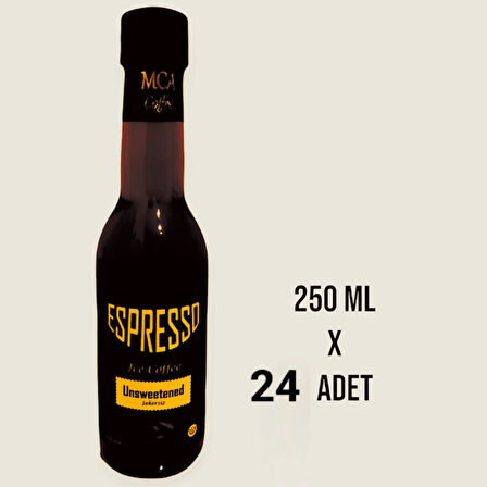 ESPRESSO SOĞUK KAHVE (ŞEKERSİZ) 250 ML x 24 adet