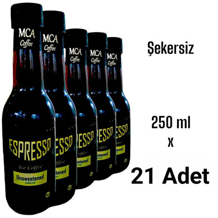 Mca Espresso Soğuk Kahve (Şekersiz) 250 ml x 21 adet