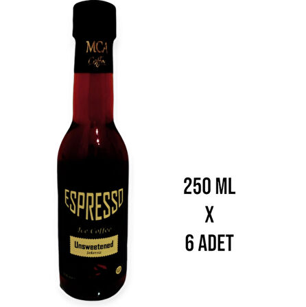 ESPRESSO SOĞUK KAHVE (ŞEKERSİZ) 250 ML x 6 adet