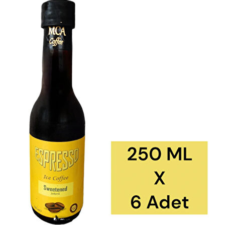 ESPRESSO SOĞUK KAHVE (ŞEKERli klasik) 250 ML x 6 adet