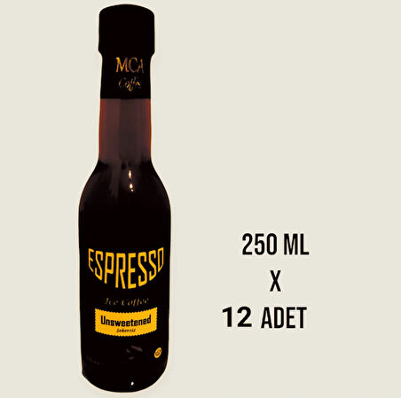 ESPRESSO SOĞUK KAHVE (ŞEKERSİZ) 250 ML x 12 adet