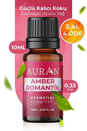 AURAN Amber Romantik Esansiyel Uçucu Koku Yağı Difüzör Esansı Buhurdanlık Yağı Aromaterapi Yağı 10ml
