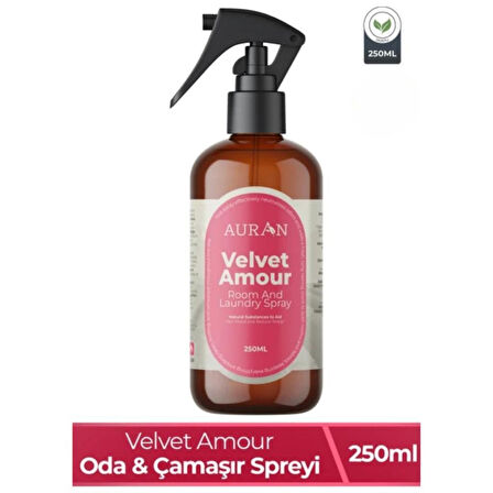Velvet Amour Parfümlü Oda ve Çamaşır Spreyi Ortam ve Kumaş Kokusu Velvet Amour Room Spray 250ML