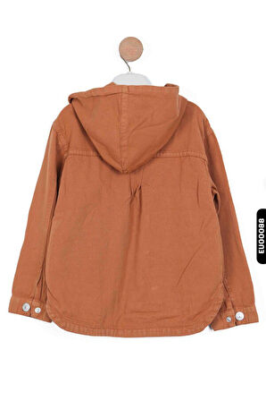 Kapüşonlu Çift Cepli Çıtçıtlı Erkek Çocuk Ceket 5-14 Yaş 24200