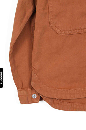 Kapüşonlu Çift Cepli Çıtçıtlı Erkek Çocuk Ceket 5-14 Yaş 24200