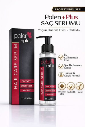 PolenPlus Onarıcı Besleyici Bakım Şampuanı ve Durulanmayan Serum İkli Set 500 +125 ML