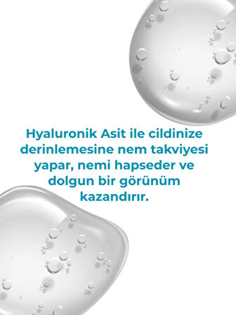 Yoğun Nemlendirici Hyaluronik Asit Serum - Aydınlatıcı & Dolgunlaştırıcı