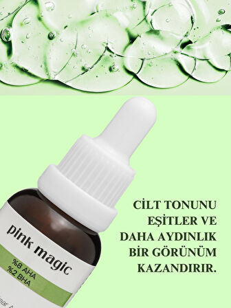%8 AHA & %2 BHA Peeling Serum - Cilt Tonu Eşitleyici & Yenileyici & Canlandırıcı