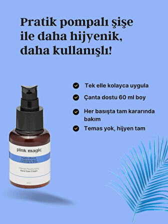 Yoğun Nemlendirici El Bakım Kremi - Hyaluronik Asit, Ceramide, Shea