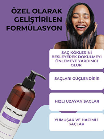 Saç Dökülmesine Karşı Güçlendirici Bakım Şampuanı - Hızlı Uzamaya Yardımcı Keratin & Biotin Özlü