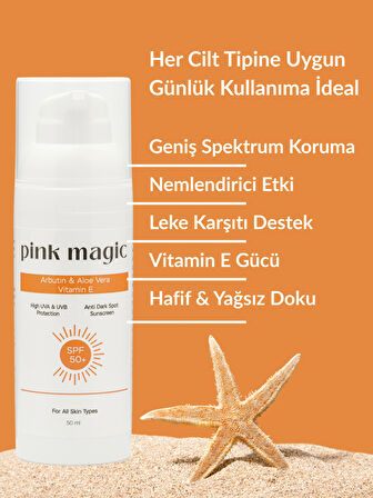 Leke Karşıtı & Aydınlatıcı Yüz Güneş Kremi / SPF 50+