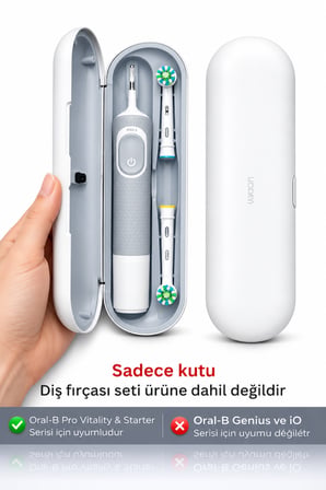 Oral-b Şarjlı Diş Fırçası Için Saklama Kabı/kutusu, Sadece Pro, Vitality Ve Starter Serisine Uyumlu!
