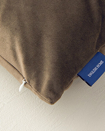 English Home Magia Kadife Kırlent Kılıfı Haki