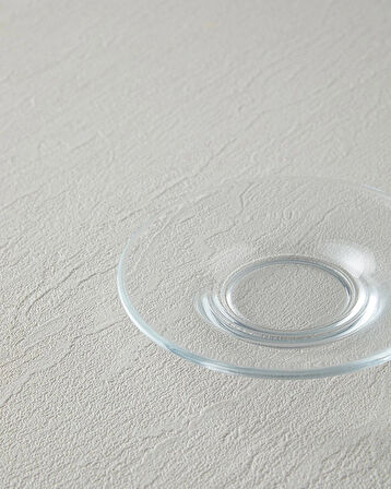 English Home Fitted Cam 6'Lı Çay Tabağı Şeffaf