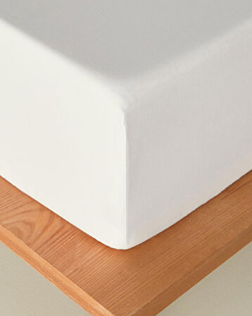 English Home Novella Premium Soft Cotton Tek Kişilik Lastikli Çarşaf Beyaz