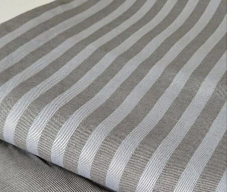 English Home Classy Twill Stripe Çift Kişilik King Size Battal Boy Nevresim Takımı