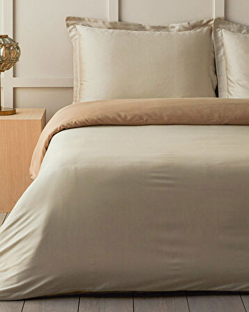 English Home Glorious İpek King Size Nevresim Takımı Gold