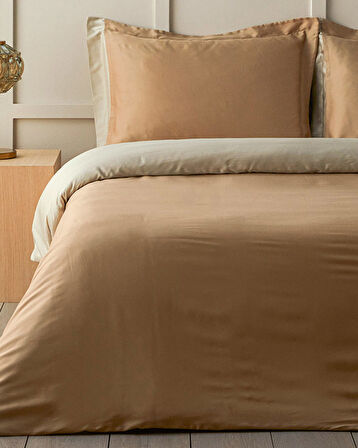 English Home Glorious İpek King Size Nevresim Takımı Gold