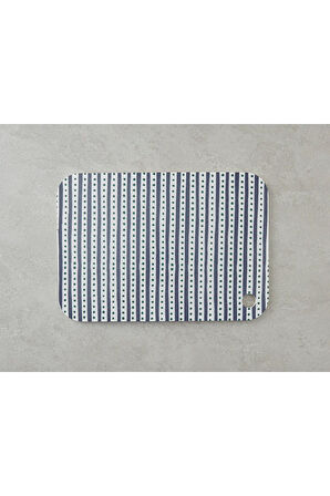 Modern Strip Melamin Kesme Tahtası 32x22 Cm Lacivert