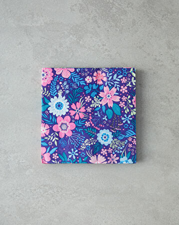 Flower Garden 20'li Kağıt Peçete  Pembe - Mavi