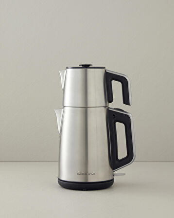 English Home CMK 6010 Inox Çay Makinesi ve Kettle Siyah-Krom