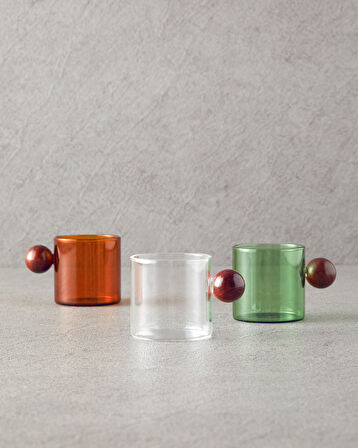 Gusto Borosilikat Cam Kupa Hardal