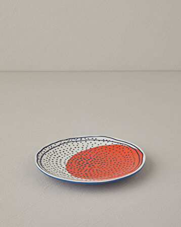 English Home Arzu Sabancı Patch Stoneware Pasta Tabağı 20 cm Terracotta