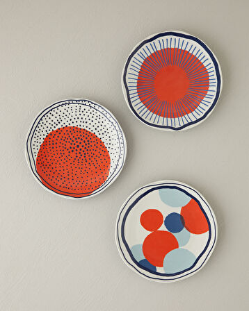 English Home Arzu Sabancı Patch Stoneware Pasta Tabağı 20 cm Terracotta