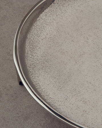 Mirrory Dekoratif Tabak Silver
