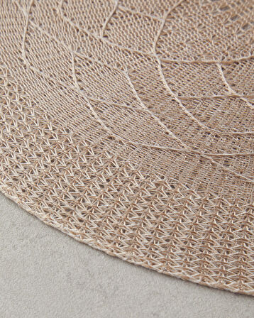 English Home Leron Polyester 2'li Amerikan Servis Bej