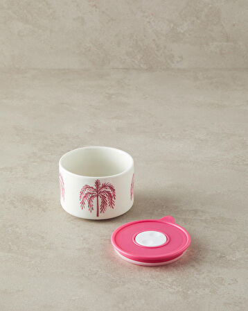 English Home Carnival Tree New Bone China Saklama Kabı Pembe